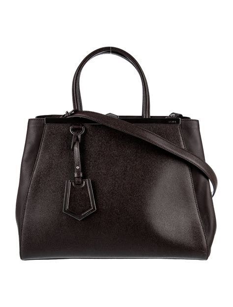 fendi 2jours medium tote black